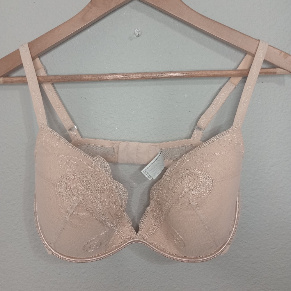 Wacoal embroidered nude bra